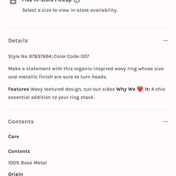 Free People Silver Statement Ring - Picture 3 of 9